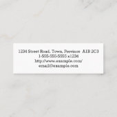 Einfache allgemeine Visitenkarte für Chirurgen (Rückseite)