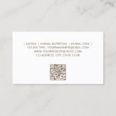 Einfache Alpaca Visitenkarte (Rückseite)