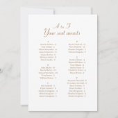 Einfache Alphabetische Hochzeitskarte (Vorderseite)