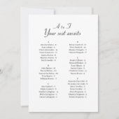 Einfache Alphabetische Hochzeitskarte (Vorderseite)