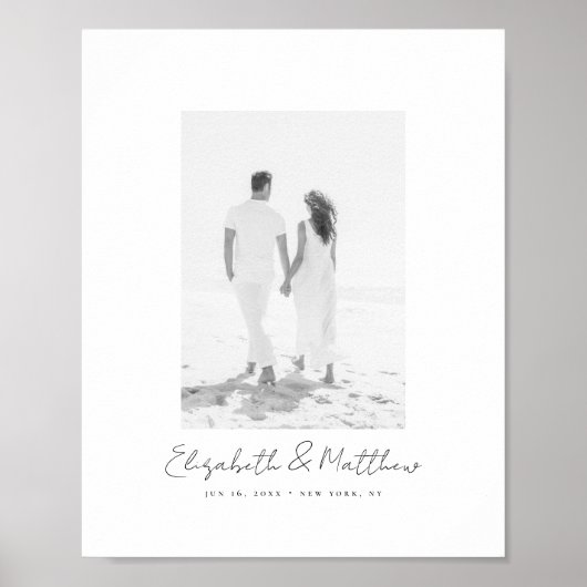 Einfache Alternative Minimalistisch Chic Foto Poster (Vorne)