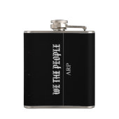 *~* Einfache amerikanische Flagge Abstrakt Brush S Flachmann (Rückseite)