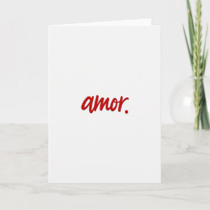 Einfache Amor-Handschriftkarte Karte