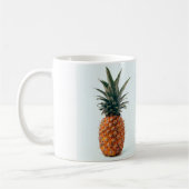 Einfache Ananas-Frucht-Nahrungsmittel-QR-Code-Gesc Kaffeetasse (Links)