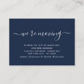 Einfache Änderung der Adresse in Skripten Begleitkarte (Vorderseite)