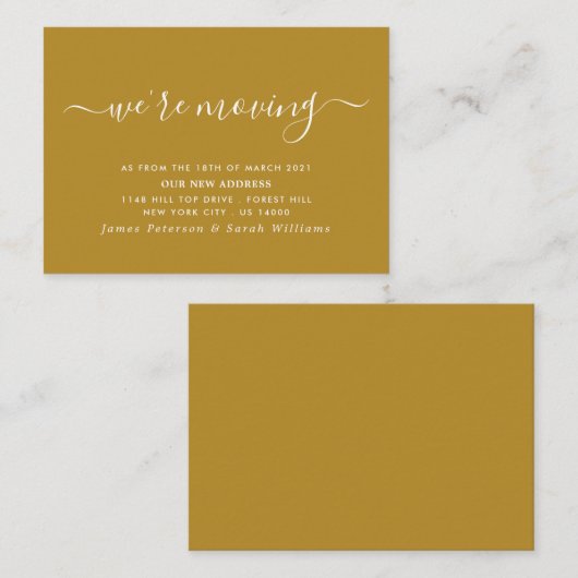 Einfache Änderung der Adresse in Skripten Begleitkarte (Vorne/Hinten)