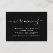 Einfache Änderung der Adresse in Skripten Begleitkarte (Vorderseite)