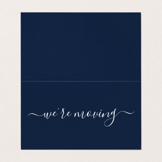 Einfache Änderung der Adresskarte durch Skripte Visitenkarten (Außenseite Aufgefaltet)