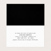 Einfache Änderung der Adresskarte durch Skripte Visitenkarten (Innenseite Aufgefaltet)