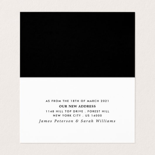 Einfache Änderung der Adresskarte durch Skripte Visitenkarten (Innenseite Aufgefaltet)