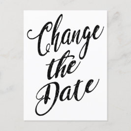Einfache Änderung der Ankündigung von Hochzeiten Postkarte