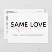 Einfache Änderung des Fotos für die Hochzeitsstipo Ankündigungspostkarte (Vorne/Hinten)