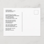 Einfache Änderung des Fotos für die Hochzeitsstipo Ankündigungspostkarte (Rückseite)