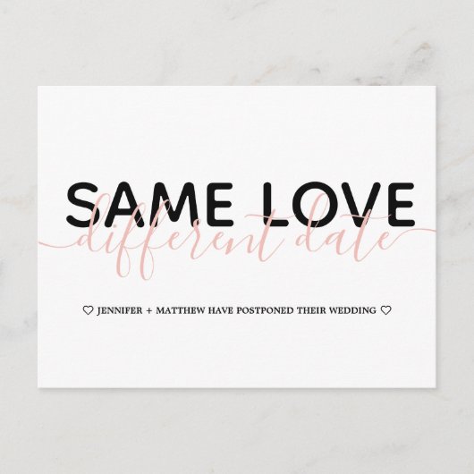 Einfache Änderung des Fotos für die Hochzeitsstipo Ankündigungspostkarte (Vorderseite)