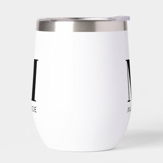 Einfache Anfangsbezeichnung für Monogramm (Links)