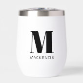 Einfache Anfangsbezeichnung für Monogramm (Vorderseite)