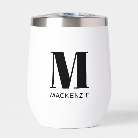 Einfache Anfangsbezeichnung für Monogramm (Vorderseite)