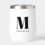 Einfache Anfangsbezeichnung für Monogramm (Rückseite)