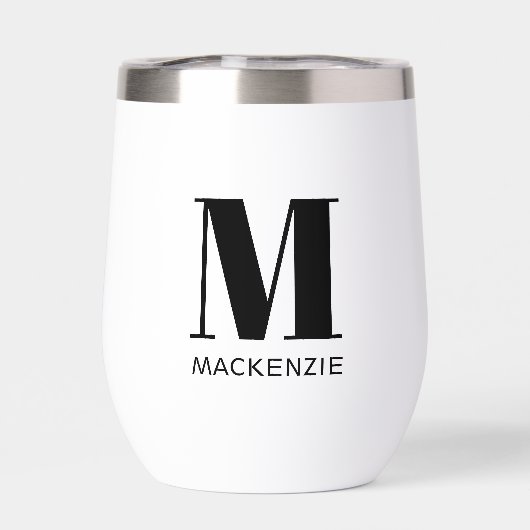 Einfache Anfangsbezeichnung für Monogramm (Rückseite)