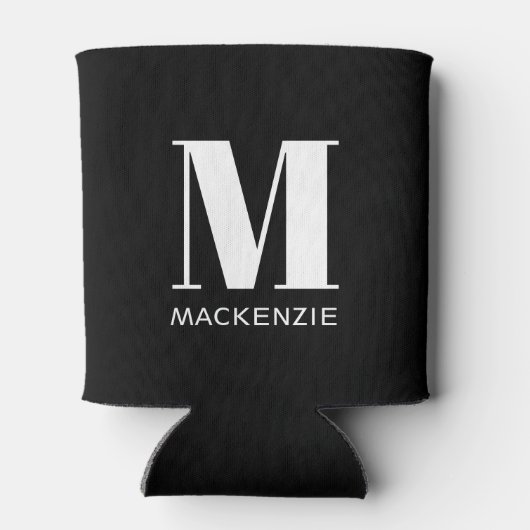 Einfache Anfangsbezeichnung für Monogramm Dosenkühler (Rückseite)