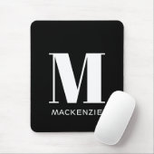 Einfache Anfangsbezeichnung für Monogramm Mousepad (Mit Mouse)