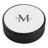 Einfache Anfangsbuchstabe Monogramm fügen Sie Ihre Eishockey Puck (3/4)