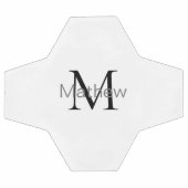 Einfache Anfangsbuchstabe Monogramm fügen Sie Ihre Fußball (Flach)