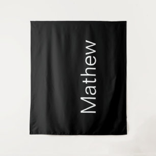 einfache Anfangsbuchstabe Monogramm fügen Sie Ihre Wandteppich