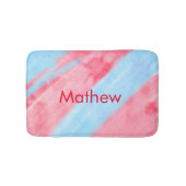 Einfache Anfangsbuchstabe Monogramm tragen Sie Ihr Badematte (Vorderseite)
