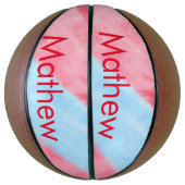 Einfache Anfangsbuchstabe Monogramm tragen Sie Ihr Basketball (Vertikal)