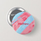Einfache Anfangsbuchstabe Monogramm tragen Sie Ihr Button (Vorne & Hinten)