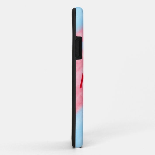 Einfache Anfangsbuchstabe Monogramm tragen Sie Ihr Case-Mate iPhone Hülle (Hinten/Rechts)