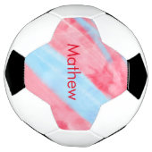 Einfache Anfangsbuchstabe Monogramm tragen Sie Ihr Fußball (Gedreht)