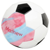 Einfache Anfangsbuchstabe Monogramm tragen Sie Ihr Fußball (Dreiviertel)