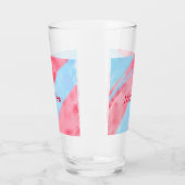 Einfache Anfangsbuchstabe Monogramm tragen Sie Ihr Glas (Links)