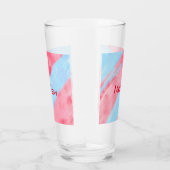 Einfache Anfangsbuchstabe Monogramm tragen Sie Ihr Glas (Rechts)