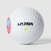 Einfache Anfangsbuchstabe Monogramm tragen Sie Ihr Golfball (Logo)