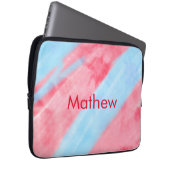 Einfache Anfangsbuchstabe Monogramm tragen Sie Ihr Laptopschutzhülle (Vorne Rechts)