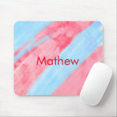 Einfache Anfangsbuchstabe Monogramm tragen Sie Ihr Mousepad (Mit Mouse)