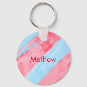 Einfache Anfangsbuchstabe Monogramm tragen Sie Ihr Schlüsselanhänger