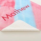 Einfache Anfangsbuchstabe Monogramm tragen Sie Ihr Sherpadecke (3/4)