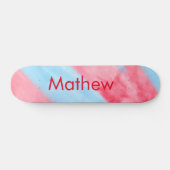 Einfache Anfangsbuchstabe Monogramm tragen Sie Ihr Skateboard (Horizontal)