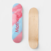 Einfache Anfangsbuchstabe Monogramm tragen Sie Ihr Skateboard (Vorderseite)