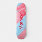 Einfache Anfangsbuchstabe Monogramm tragen Sie Ihr Skateboard (Vorne)