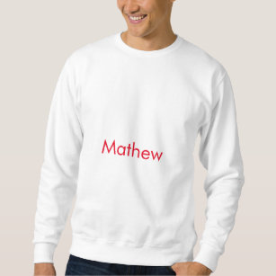Einfache Anfangsbuchstabe Monogramm tragen Sie Ihr Sweatshirt