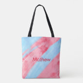 Einfache Anfangsbuchstabe Monogramm tragen Sie Ihr Tasche (Rückseite)