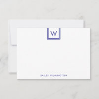 Einfache Anfangsbuchstaben in Box Deep Blue Schrei