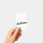 Einfache Anfangsbuchstaben Monogramm fügen Sie Ihr Ausweis (Handheld)