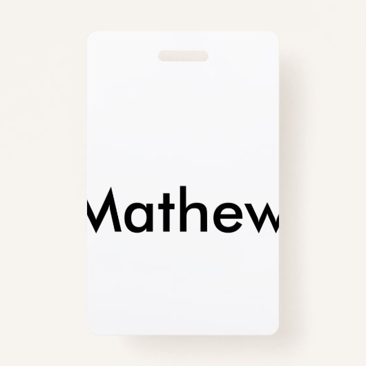 Einfache Anfangsbuchstaben Monogramm fügen Sie Ihr Ausweis (Vorderseite)