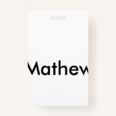 Einfache Anfangsbuchstaben Monogramm fügen Sie Ihr Ausweis (Rückseite)